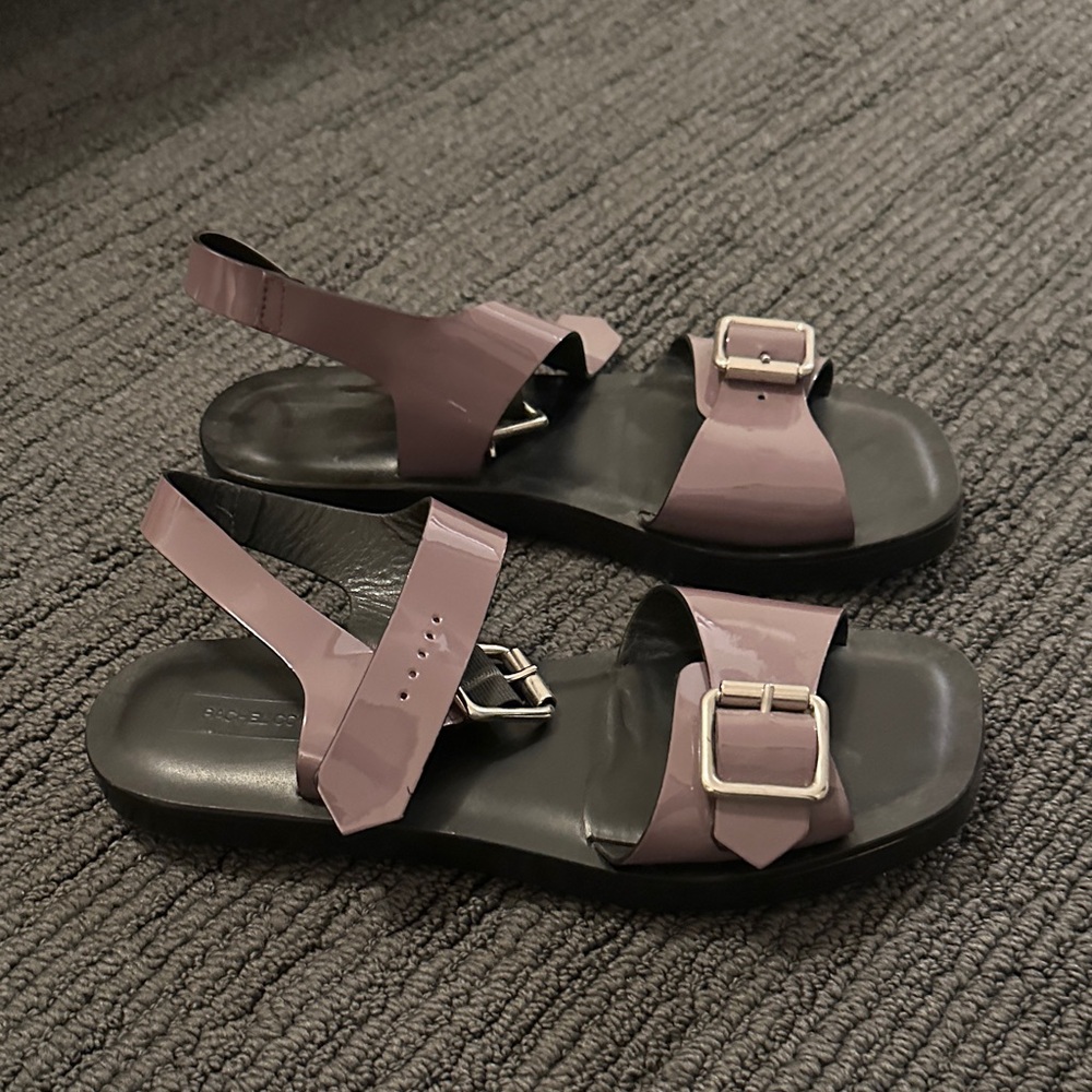 Rachel Comey Mauve and Black Sandals - Picture 6 of 6